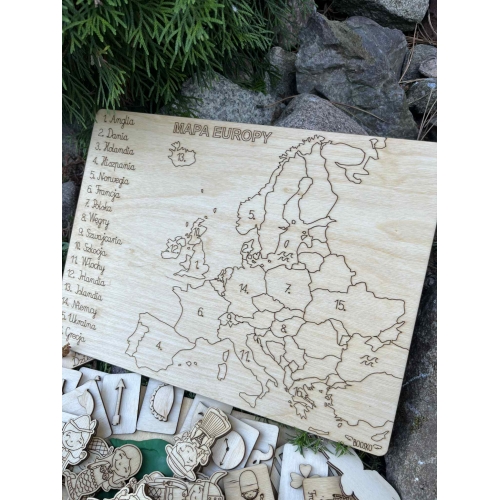 Drewniana układanka 