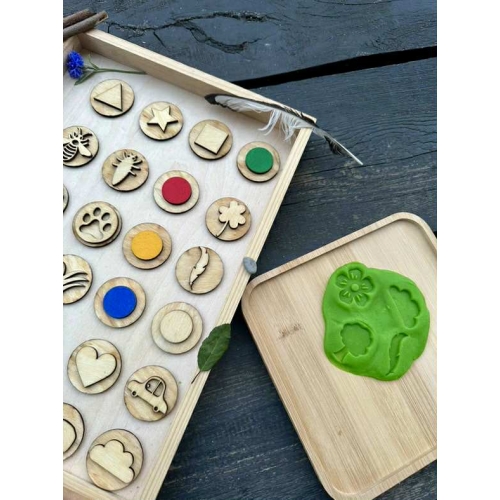 Zestaw żetonów Szukajek- dom i dwór (48 żetonów)