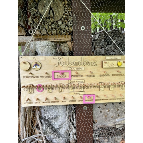 Drewniany Kalendarz ( wzór 3C )