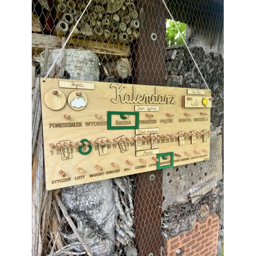 Drewniany Kalendarz ( wzór 3C )