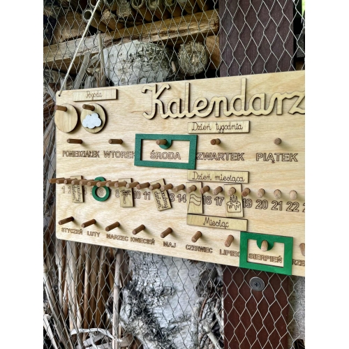 Drewniany Kalendarz ( wzór 3C )