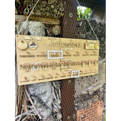 Drewniany Kalendarz ( wzór 3C )