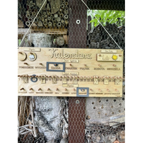 Drewniany Kalendarz ( wzór 3C )