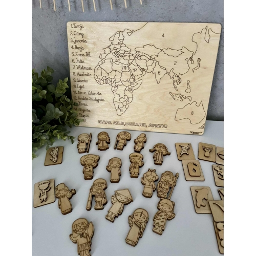 Drewniana układanka 