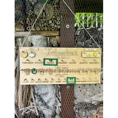 Drewniany Kalendarz ( wzór 3C )