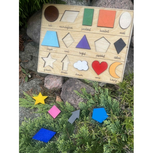 Drewniana układanka 