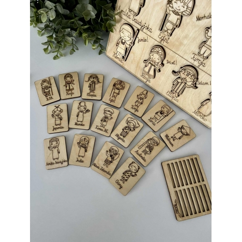 Drewniana układanka 