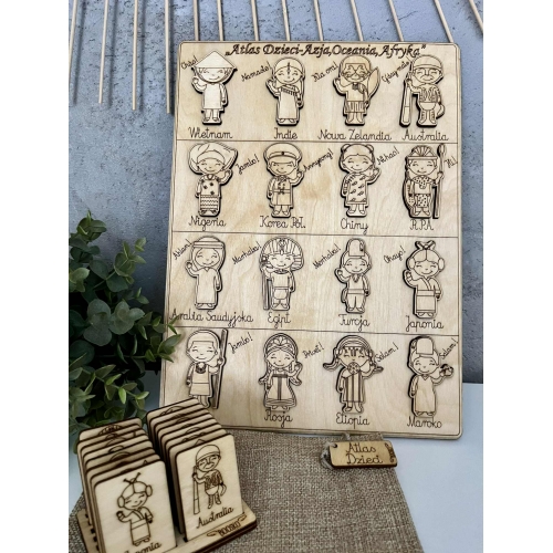 Drewniana układanka 