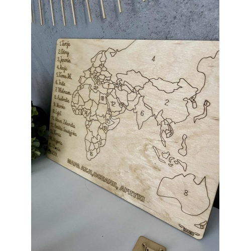 Drewniana układanka 