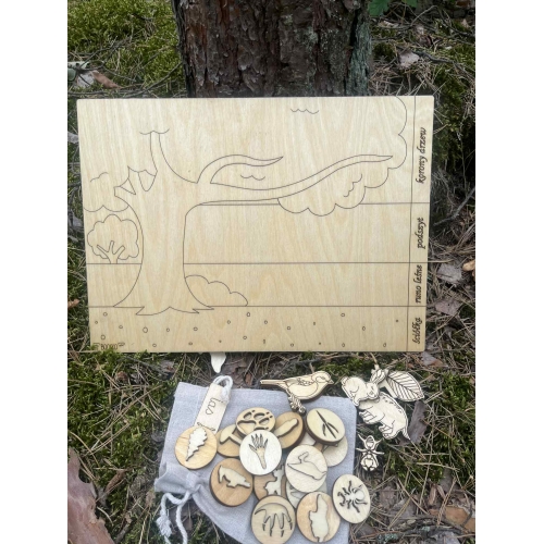 Drewniana układanka 